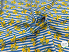 PERCALE COTON ETNA BLANC BLEU 150 CM - My Little Coupon