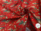 PERCALE COTON MELCHIOR ROUGE PRINT - My Little Coupon