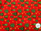 PERCALE COTON SOLVEIG ROUGE PRINT - My Little Coupon