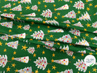 PERCALE COTON SOLVEIG VERT PRINT - My Little Coupon