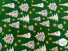 PERCALE COTON SOLVEIG VERT PRINT - My Little Coupon