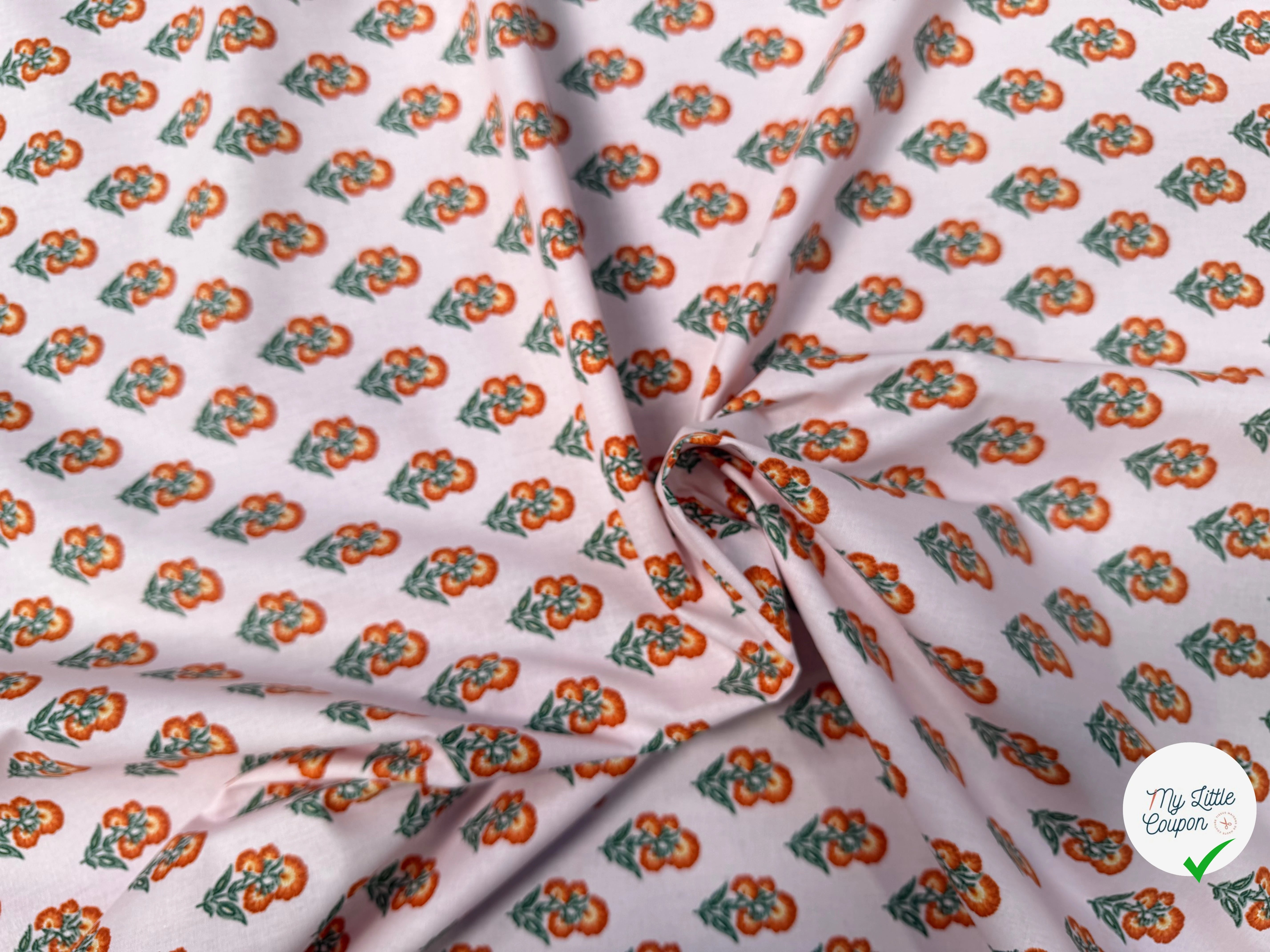 PERCALE DE COTON ADI ROSE - My Little Coupon