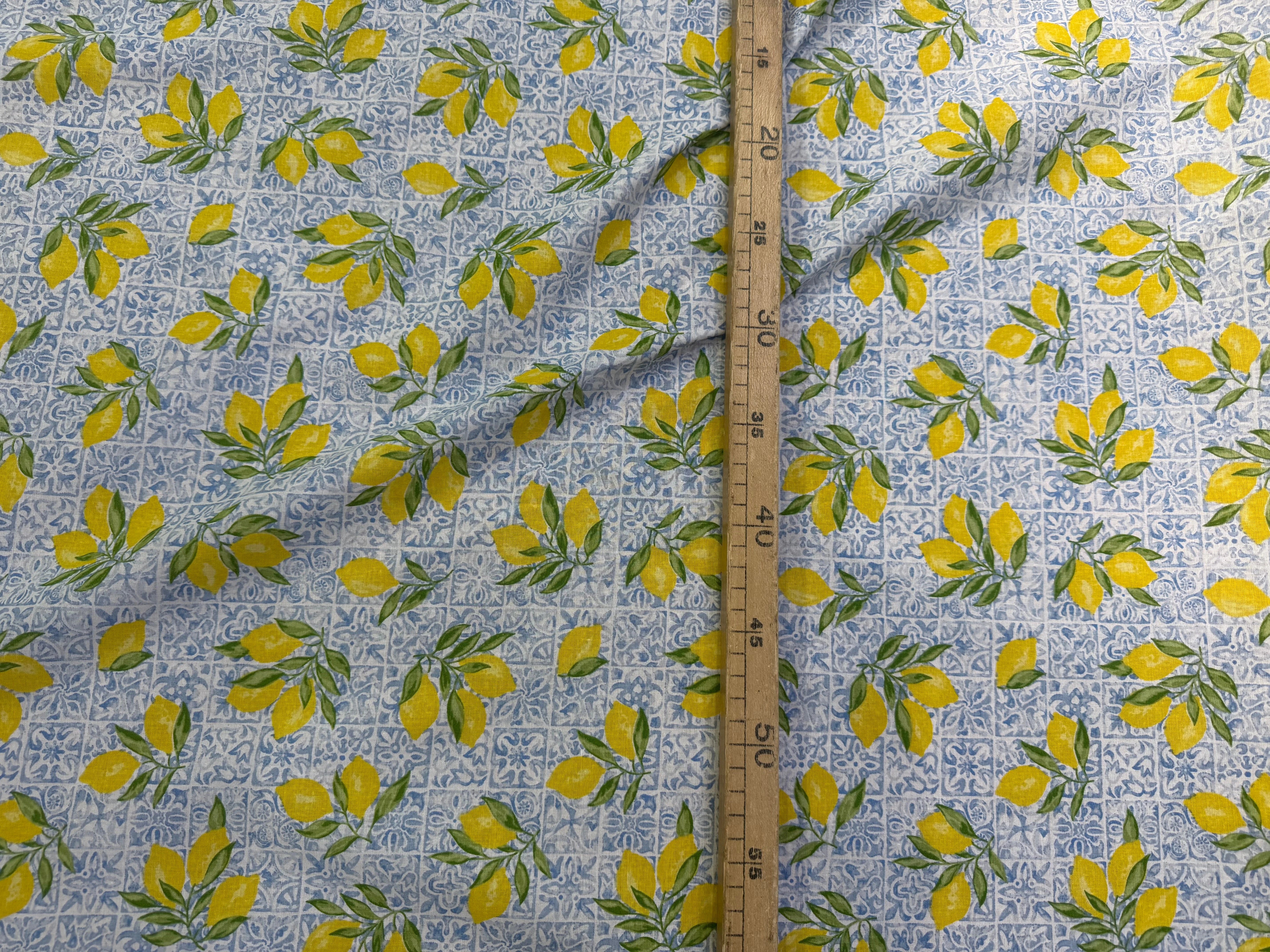 PERCALE DE COTON ALGARVE BLEU 150 CM - My Little Coupon