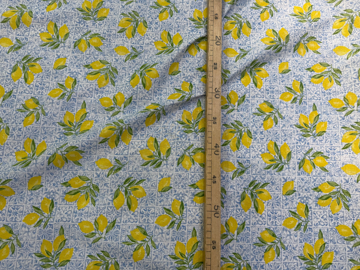 PERCALE DE COTON ALGARVE BLEU 150 CM - My Little Coupon