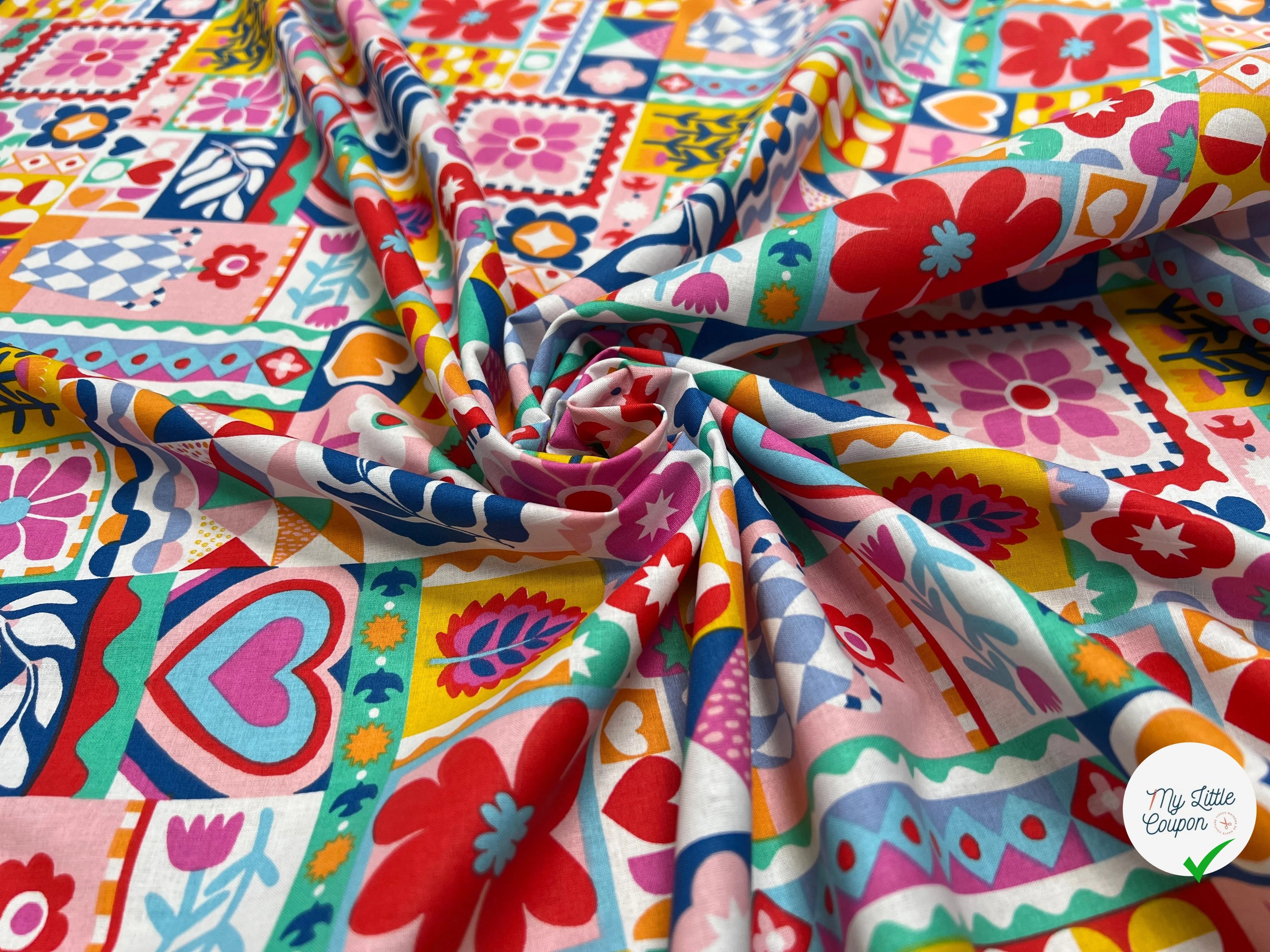 PERCALE DE COTON BIMBA BLANC 150 CM - My Little Coupon