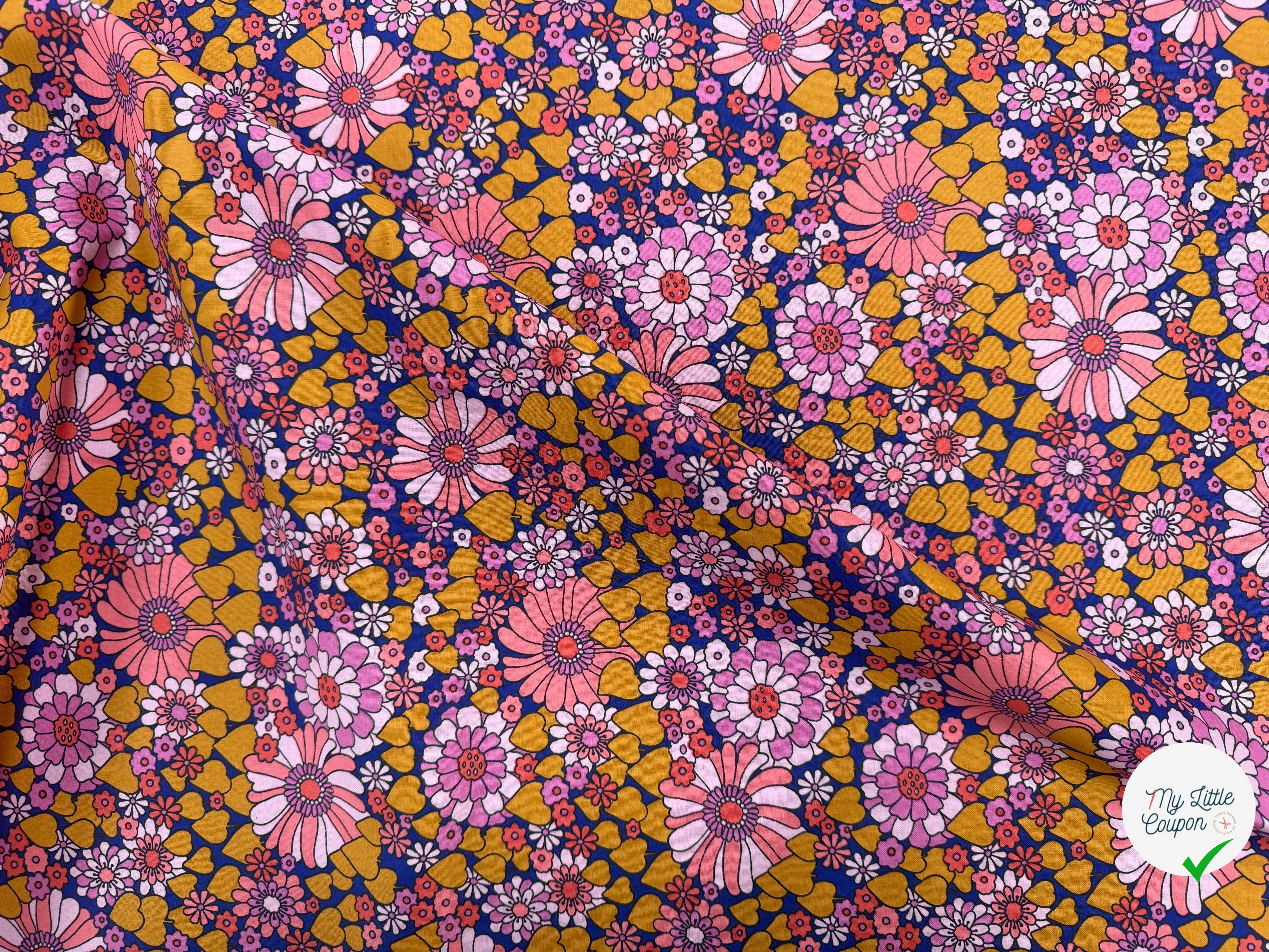 PERCALE DE COTON CHILL ROSE BLEU 150 CM - My Little Coupon