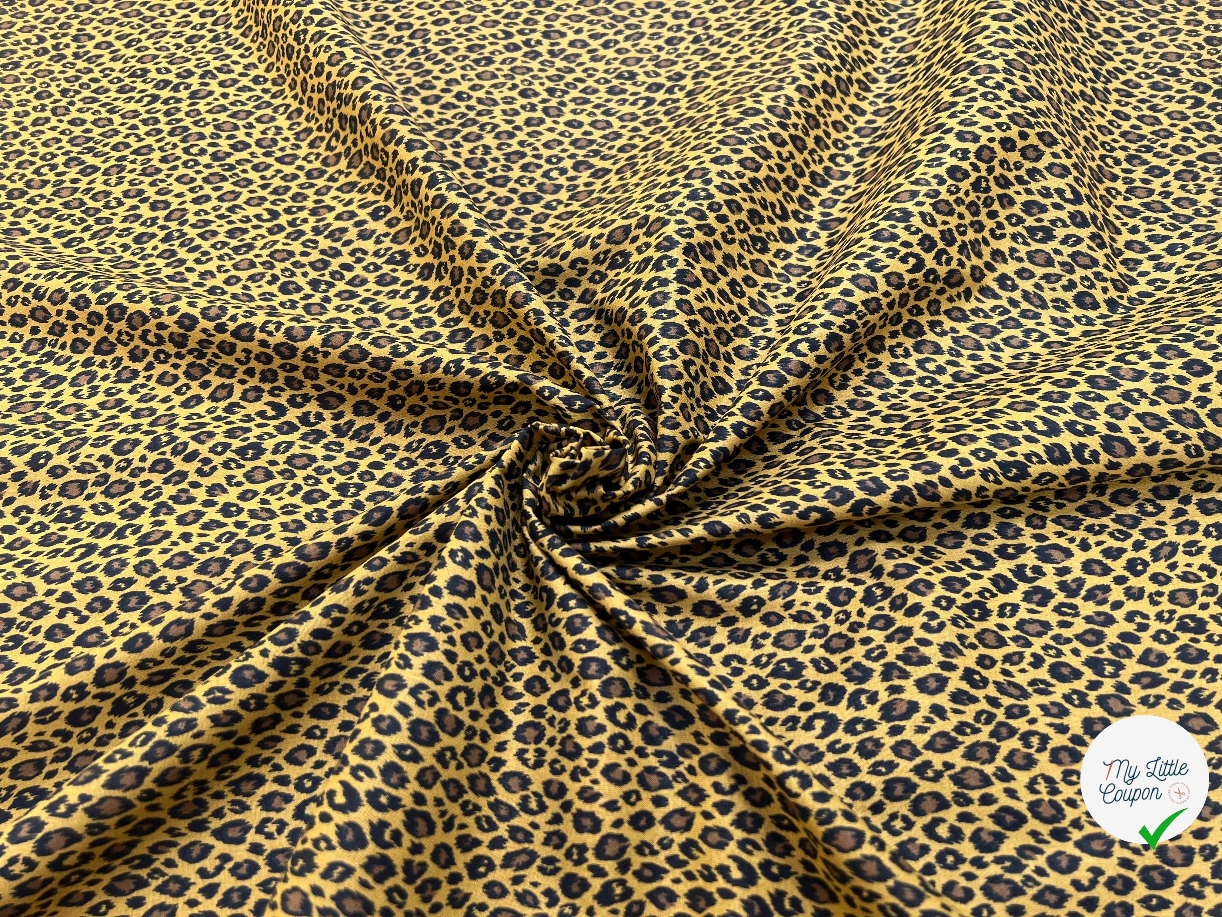 PERCALE DE COTON FAUVE SAVANE 02 150 CM - My Little Coupon