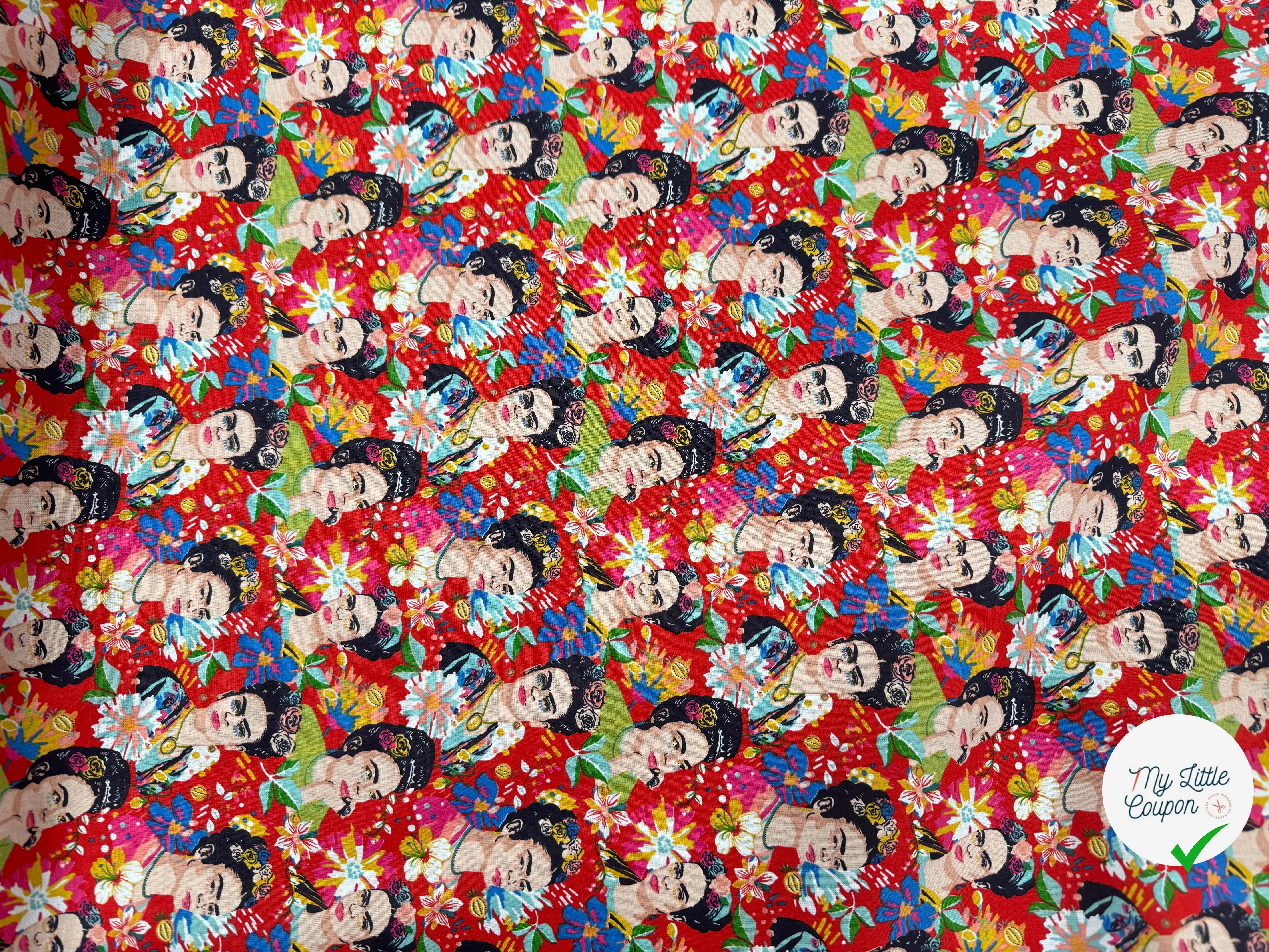 PERCALE DE COTON FELICIA ROUGE - My Little Coupon