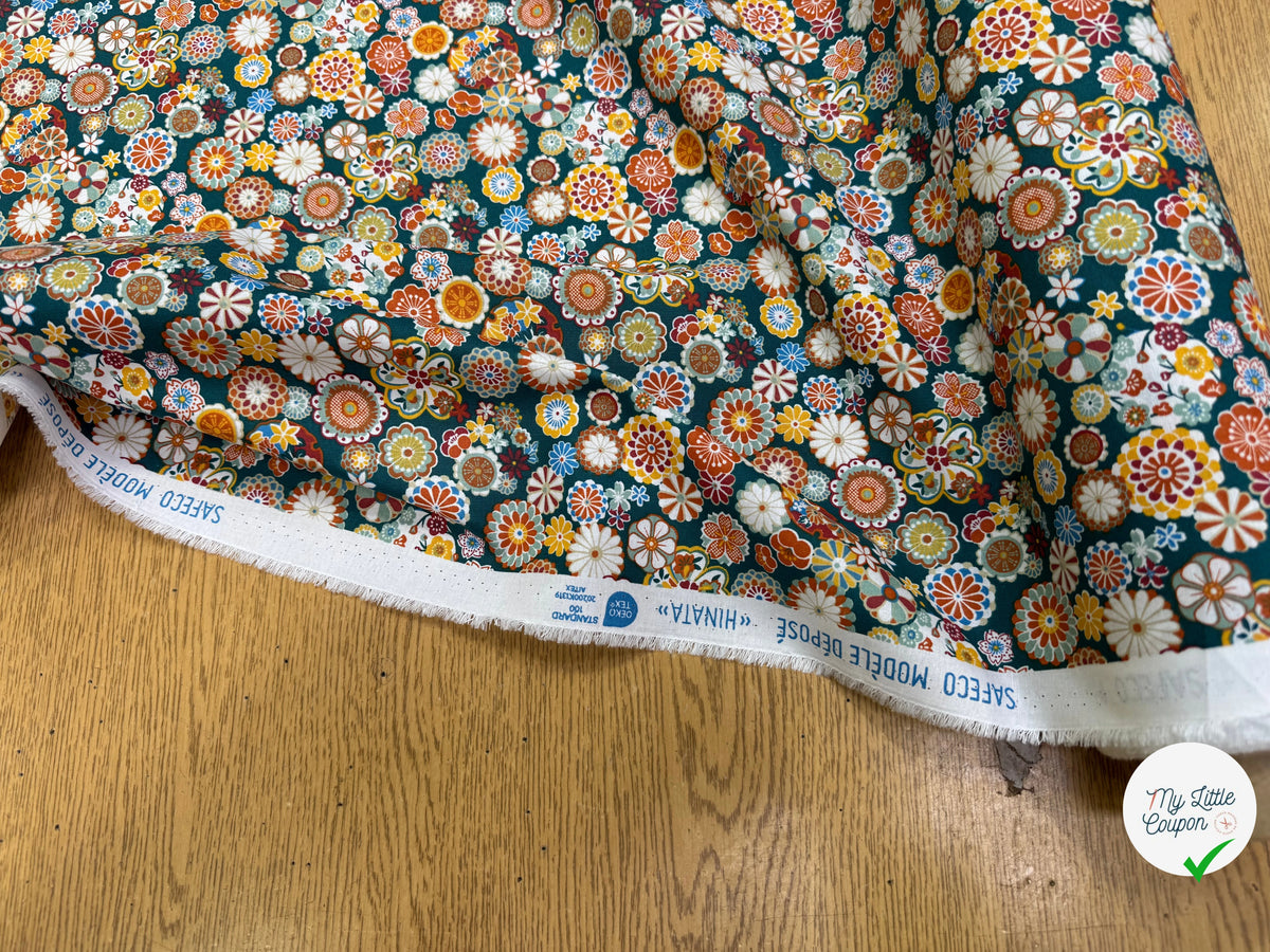 PERCALE DE COTON HINATA PEANUT 150 CM - My Little Coupon
