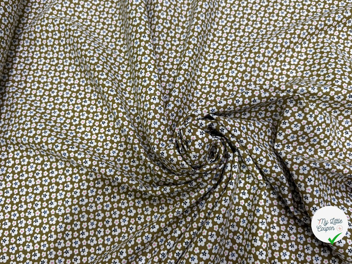 PERCALE DE COTON MAO KAKI 150 CM - My Little Coupon