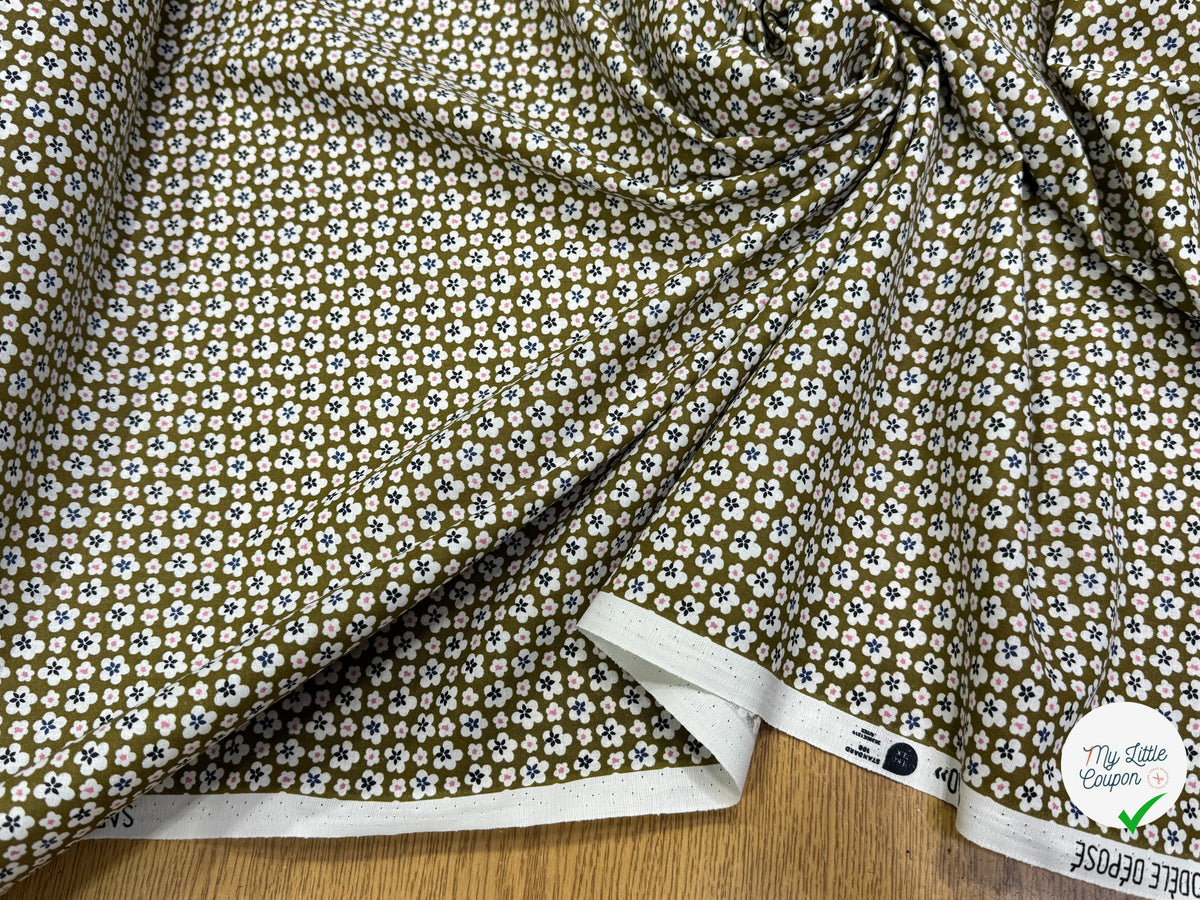 PERCALE DE COTON MAO KAKI 150 CM - My Little Coupon