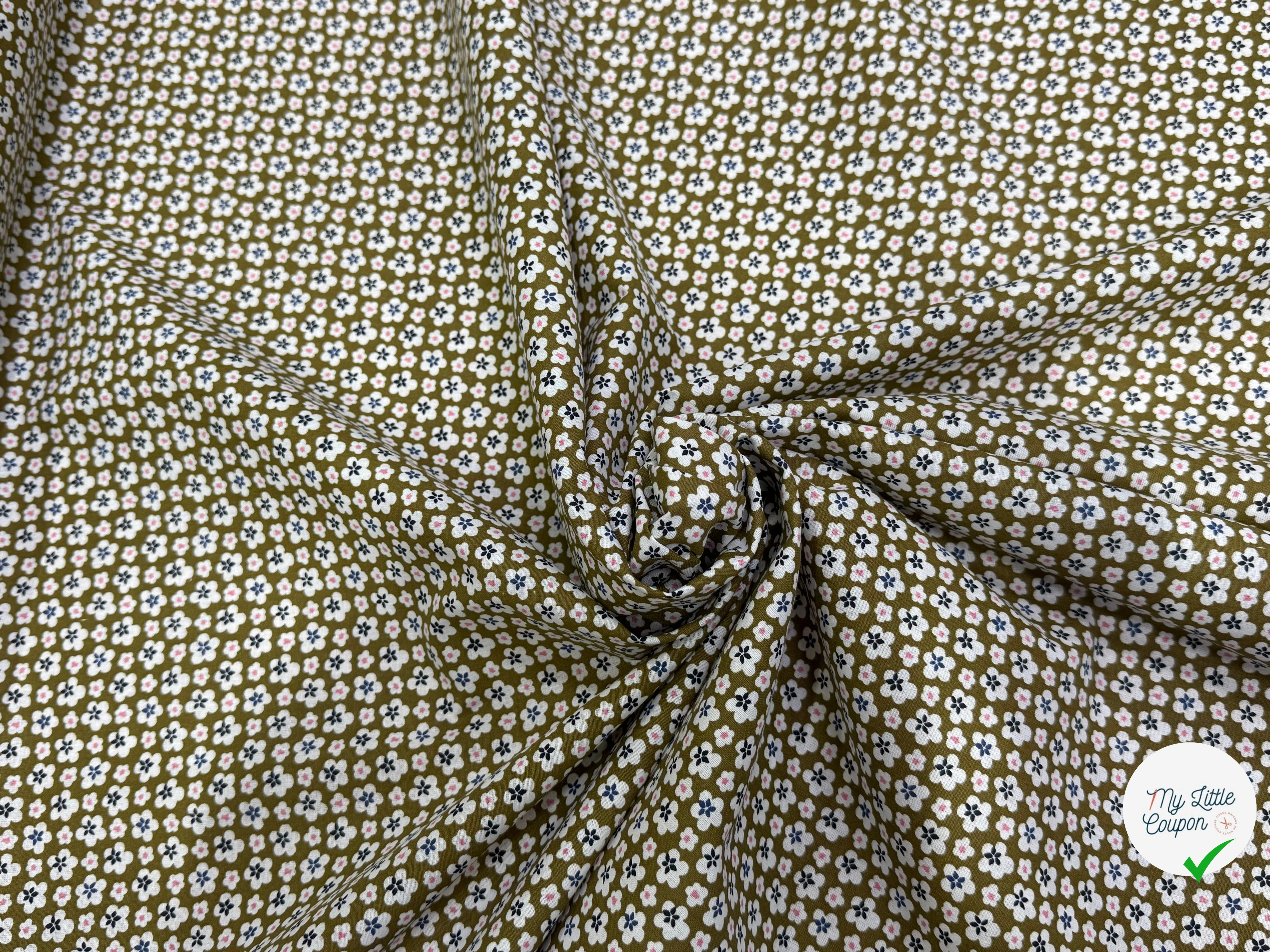 PERCALE DE COTON MAO KAKI 150 CM - My Little Coupon