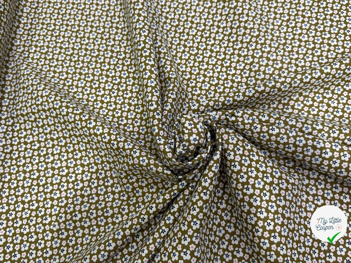 PERCALE DE COTON MAO KAKI 150 CM - My Little Coupon