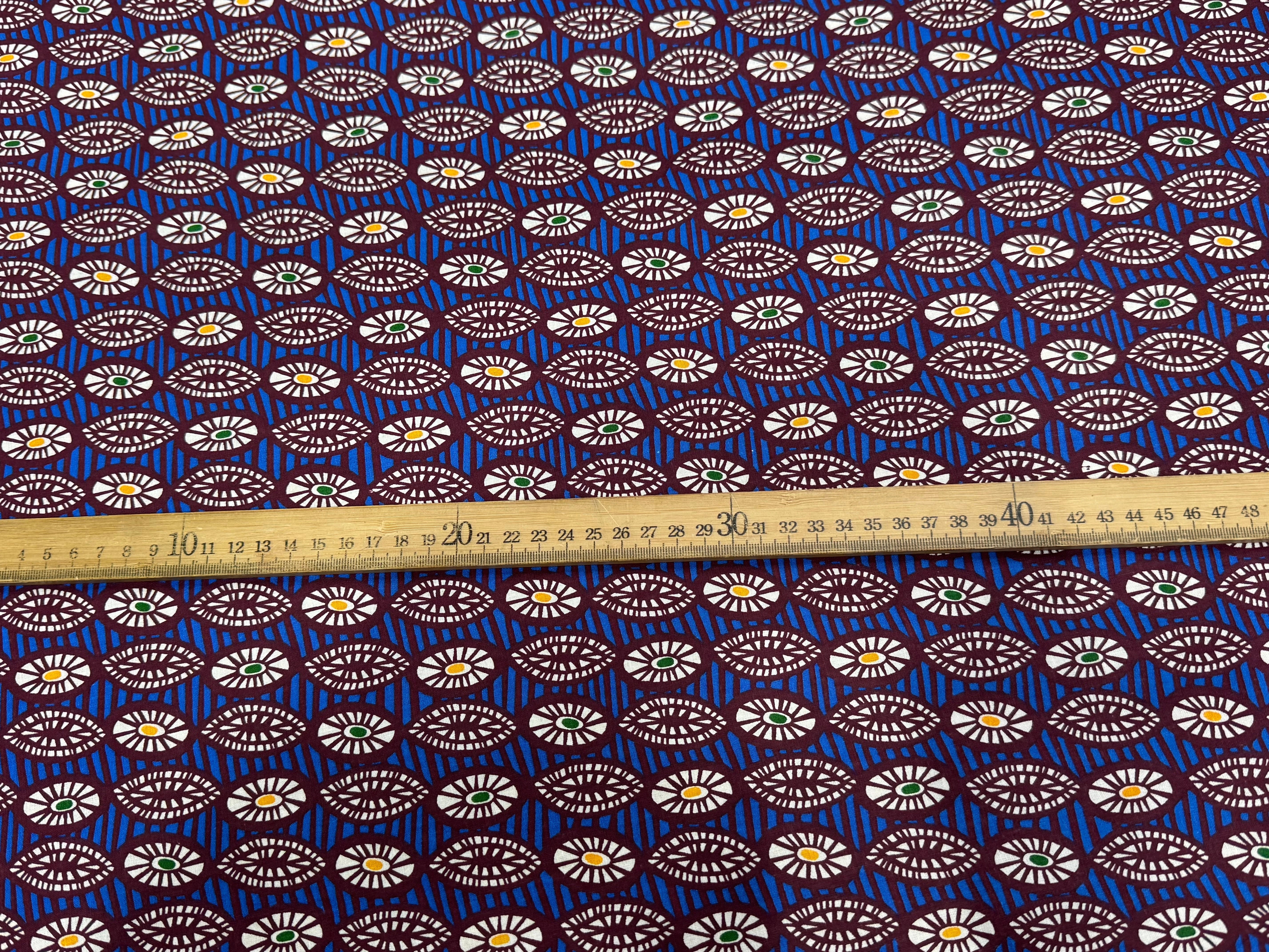 PERCALE DE COTON OUAGA BLEU 150 CM - My Little Coupon