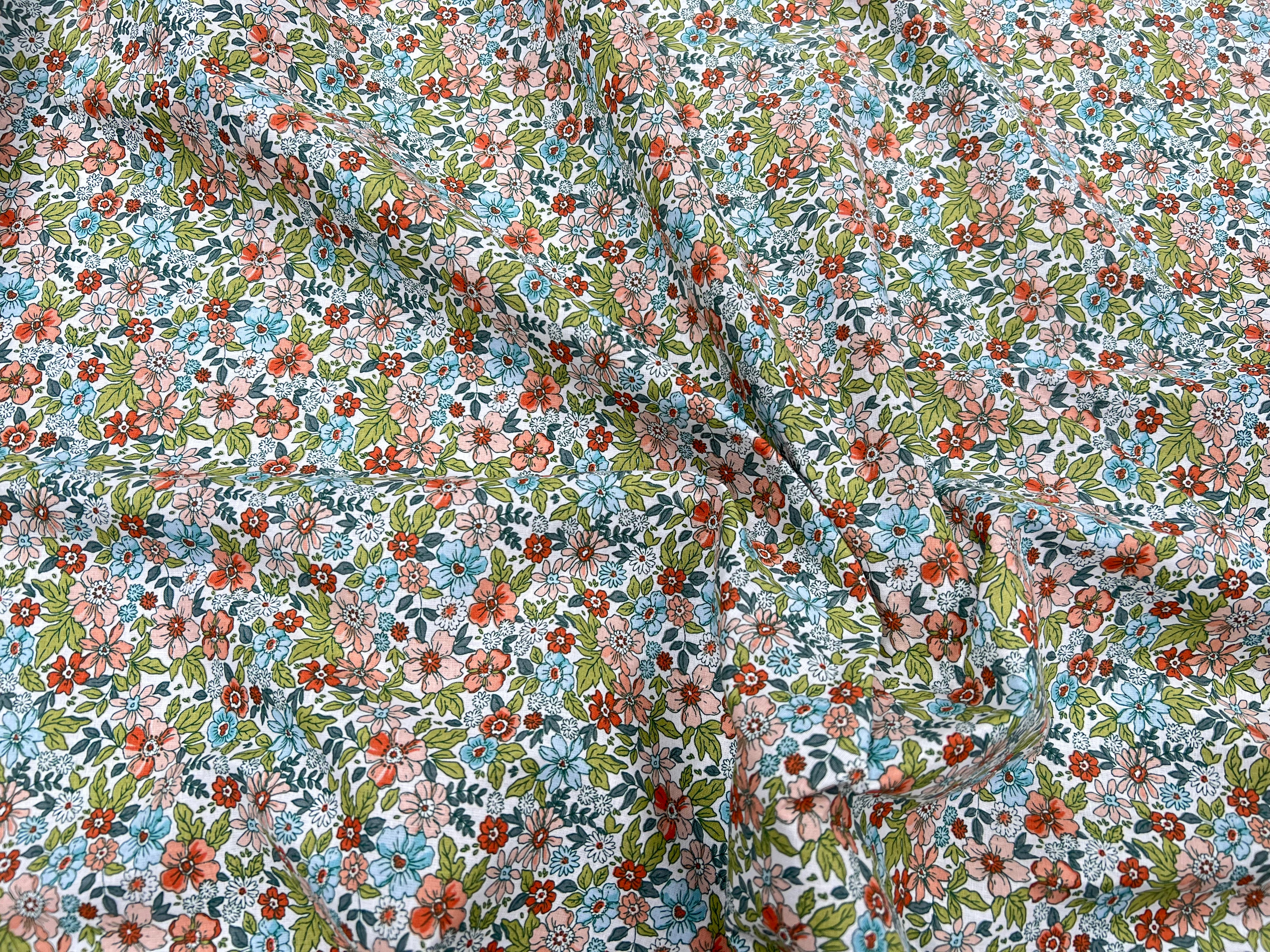 PERCALE DE COTON PENSEE BLANC - My Little Coupon