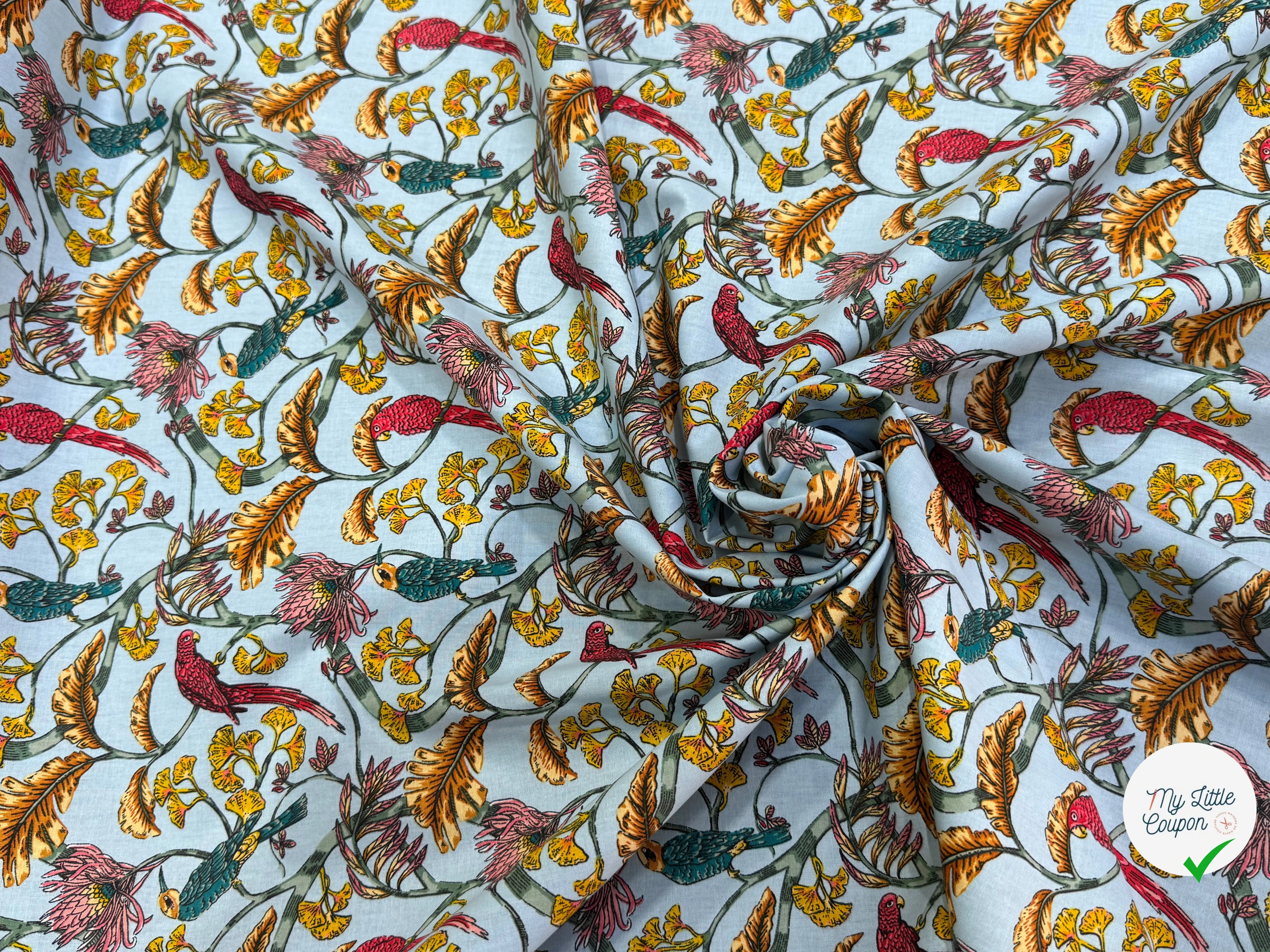 PERCALE DE COTON PLENITUDE CIEL 150 CM - My Little Coupon