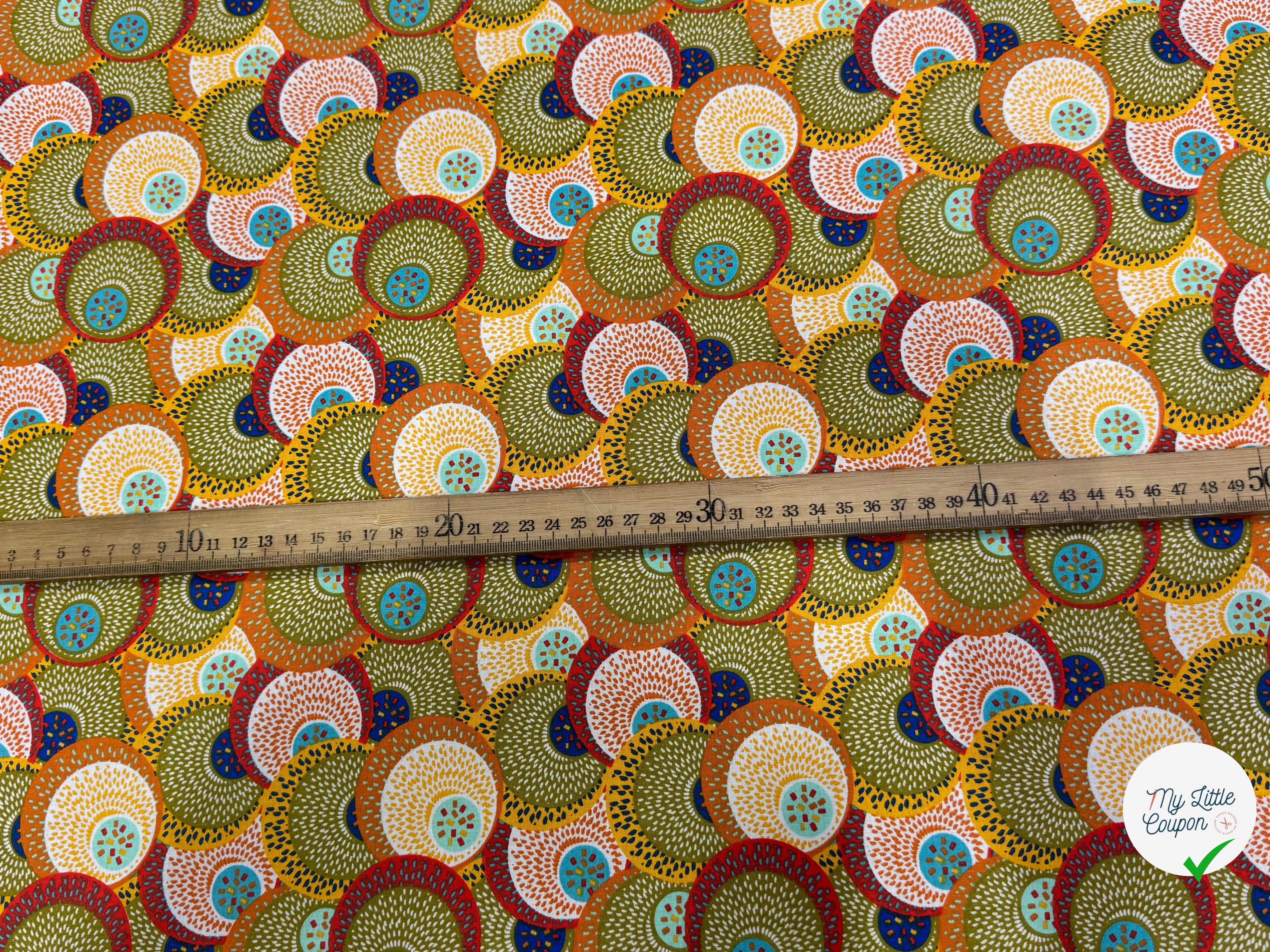 PERCALE DE COTON SAHEL KAKI 150 CM - My Little Coupon