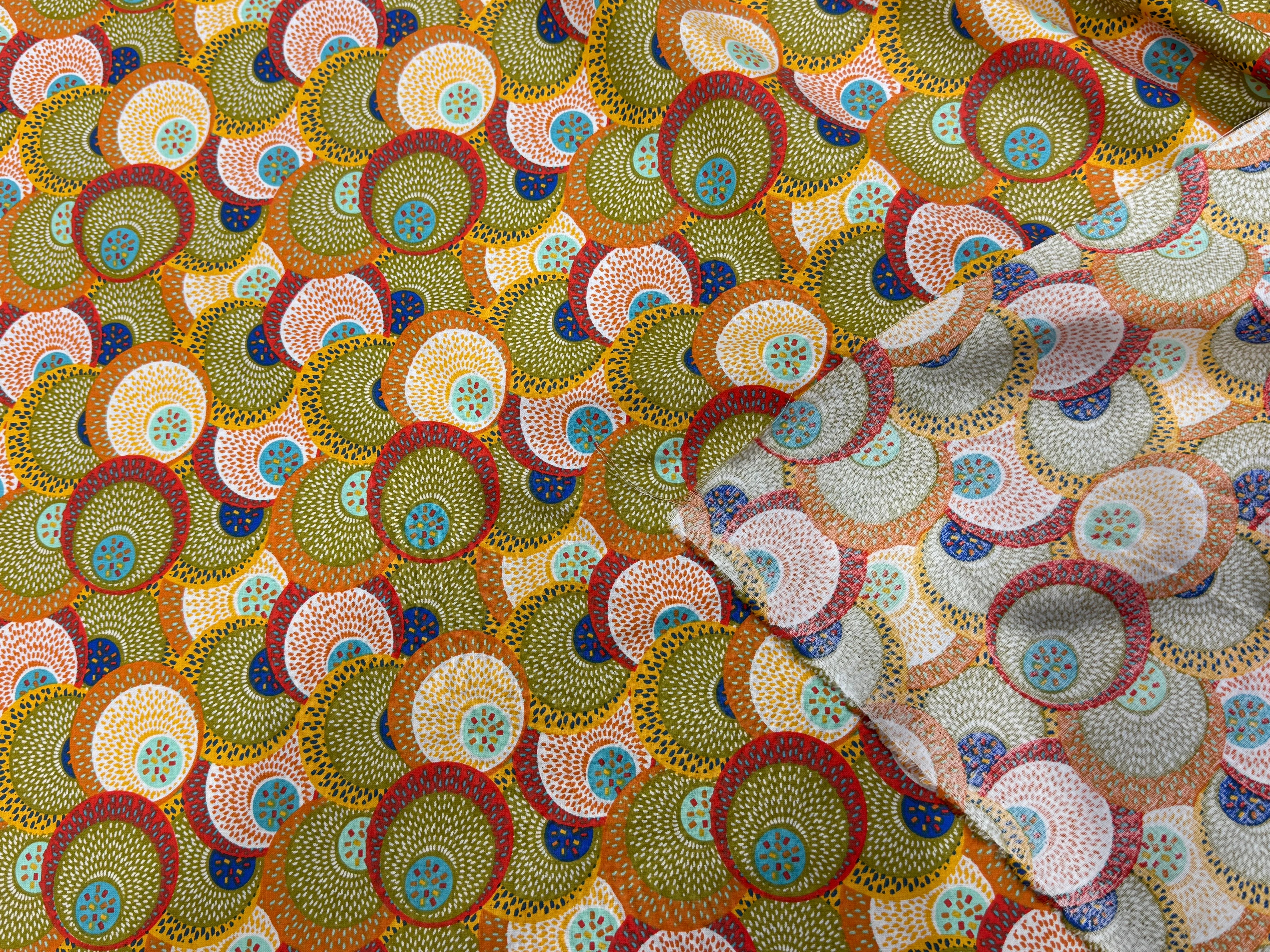 PERCALE DE COTON SAHEL KAKI 150 CM - My Little Coupon