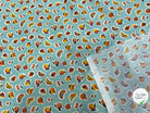 PERCALE DE COTON SIROP TURQUOISE 150 CM - My Little Coupon