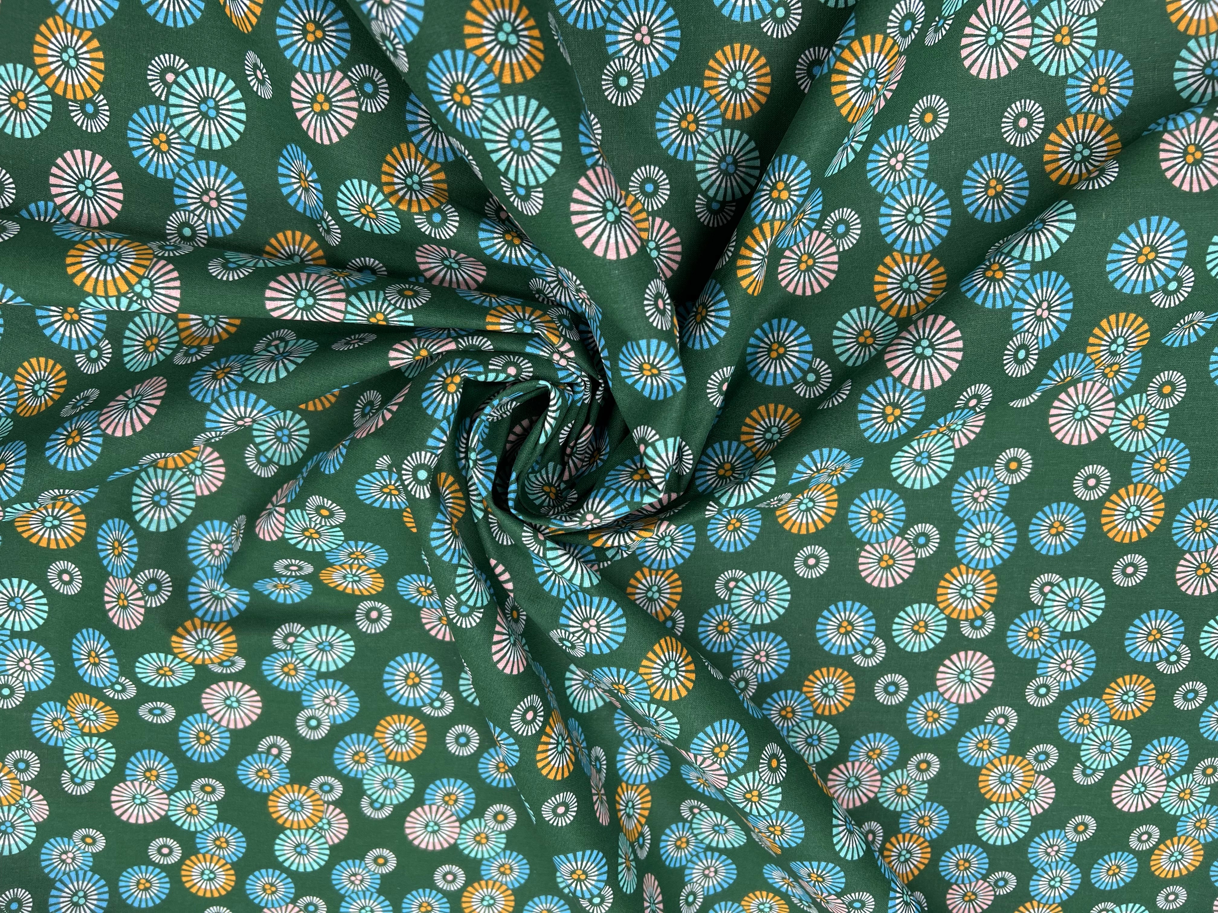 PERCALE DE COTON SOLEIL-LEVANT JADE - My Little Coupon