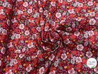 PERCALE DE COTON SUZIE BORDEAUX 150 CM - My Little Coupon