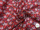 PERCALE DE COTON SUZIE BORDEAUX 150 CM - My Little Coupon