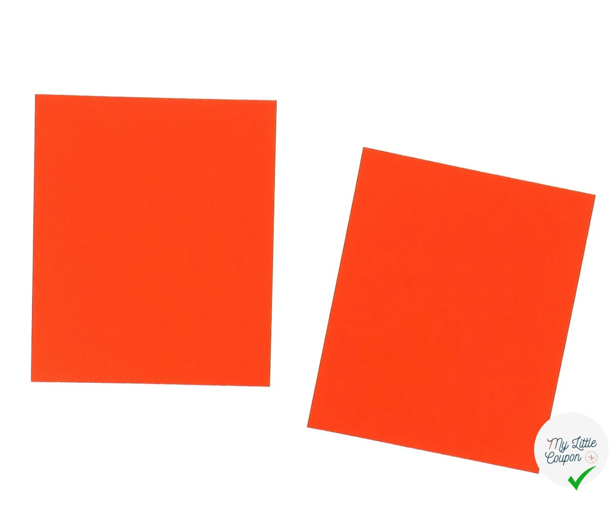 PIÈCES DE RÉPARATIONS AUTOCOLLANTES EN NYLON - NEON ORANGE - My Little Coupon