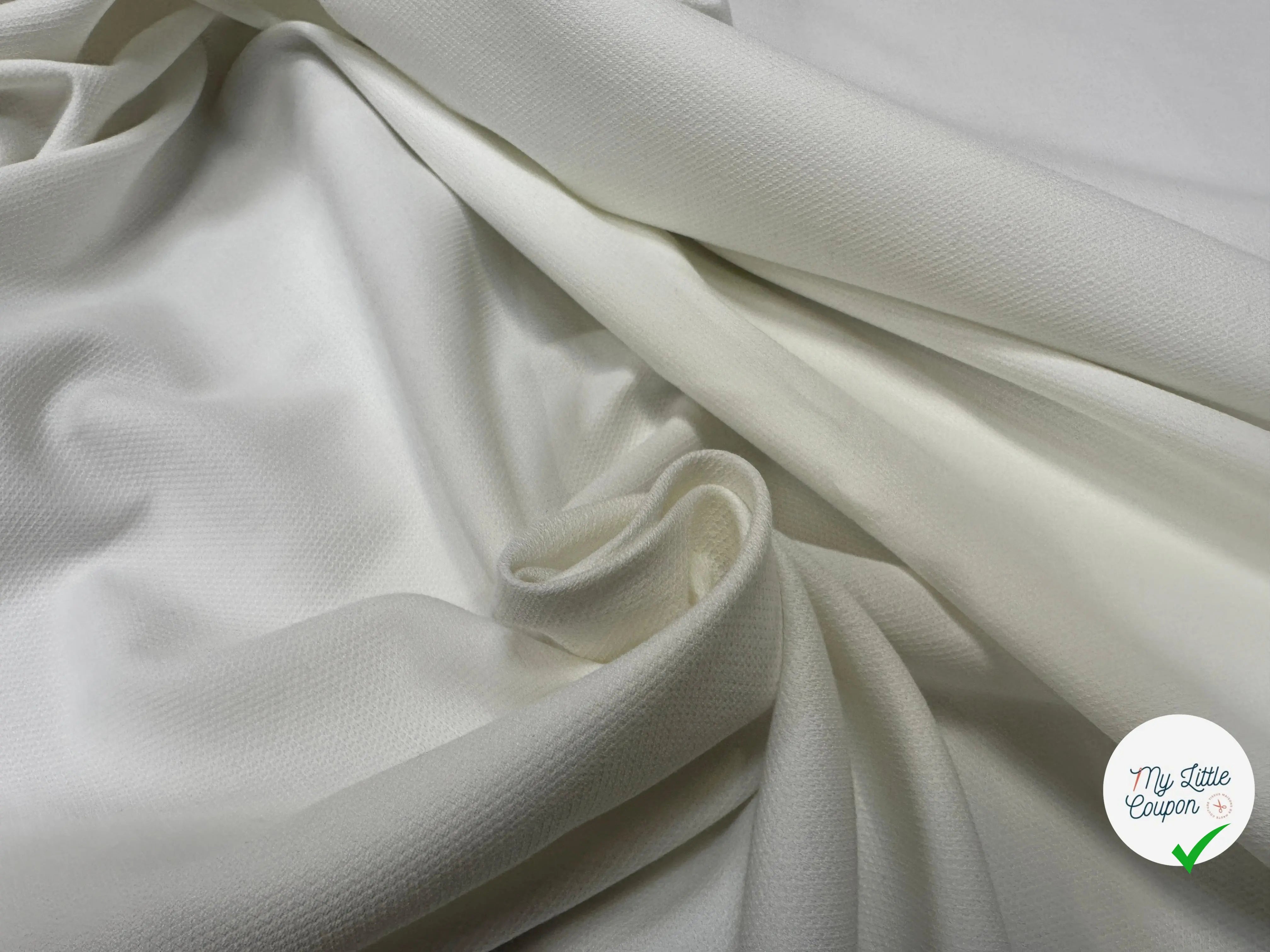 PIQUÉ DE COTON BLANC ITALIEN - My Little Coupon