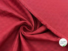 PIQUÉ DE COTON CERCLES ROUGE FONCÉ - My Little Coupon - tissu - coudre