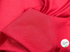 PIQUÉ DE COTON LOSANGE ROUGE SANG - My Little Coupon - tissu - coudre