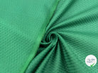 PIQUÉ DE COTON LOSANGE VERT ITALIE - My Little Coupon - tissu - coudre