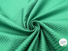 PIQUÉ DE COTON LOSANGE VERT ITALIE - My Little Coupon - tissu - coudre