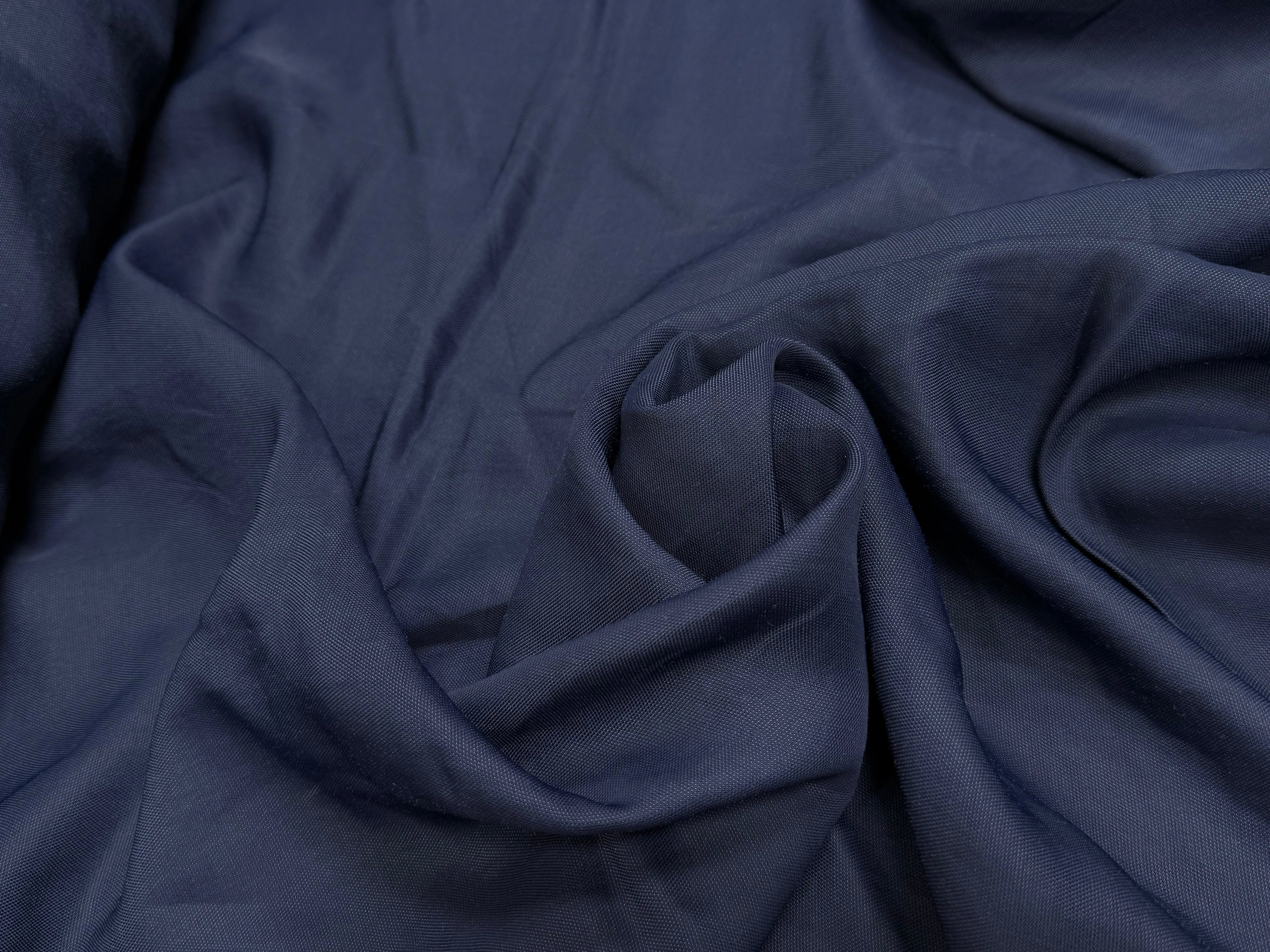 PIQUÉ DE COTON ULTRA FLUIDE BLEU MARINE - My Little Coupon