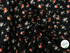 PIQUÉ POLYESTER FLEURS CAMPAGNE ANGLAISE TOUCHER RIGIDE - My Little Coupon - tissu - coudre
