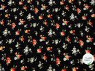 PIQUÉ POLYESTER FLEURS CAMPAGNE ANGLAISE TOUCHER RIGIDE - My Little Coupon - tissu - coudre