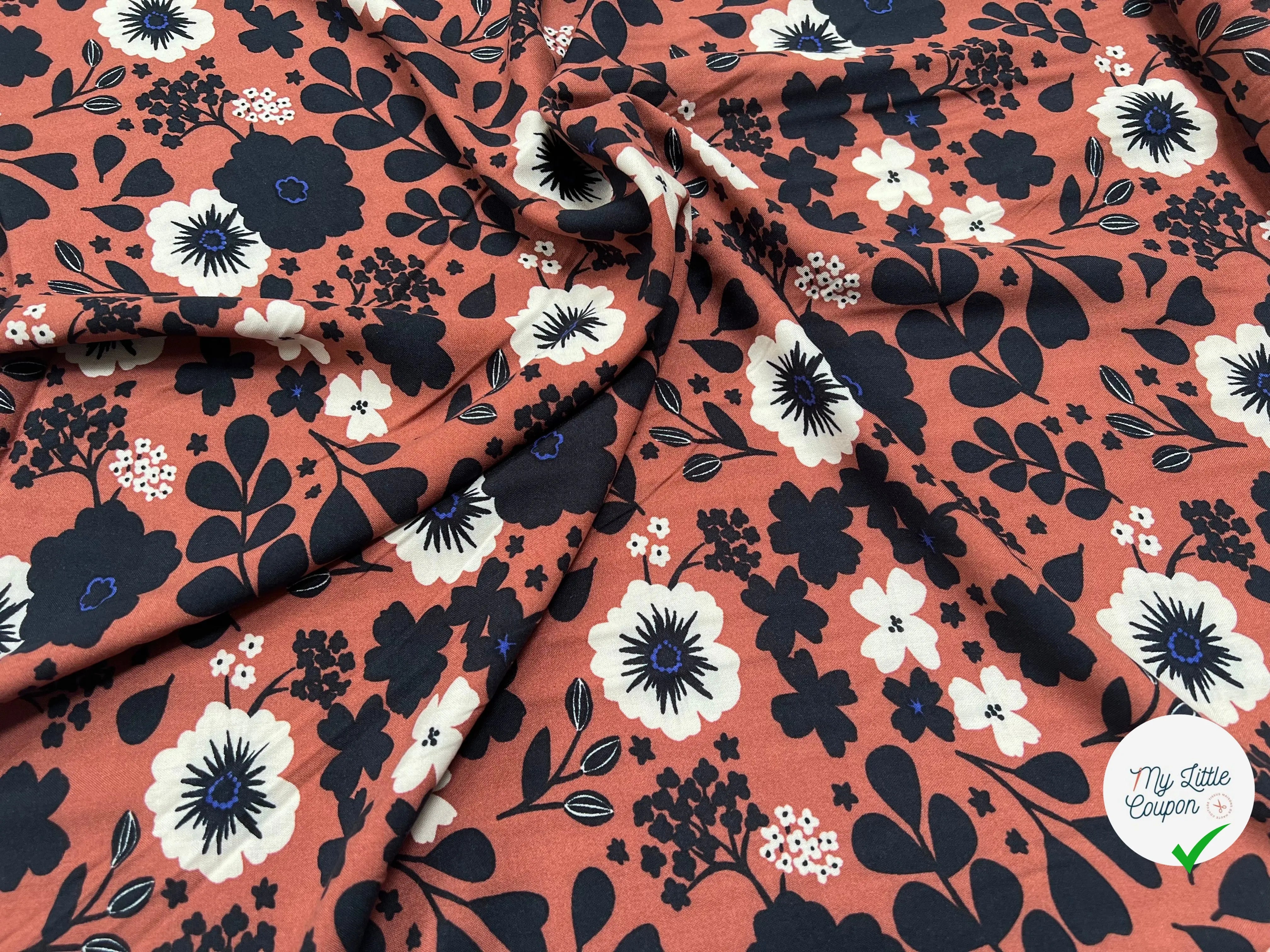 PLA 10M VISCOSE DOVY MARRON / NOIR 1B Y1 150 - My Little Coupon
