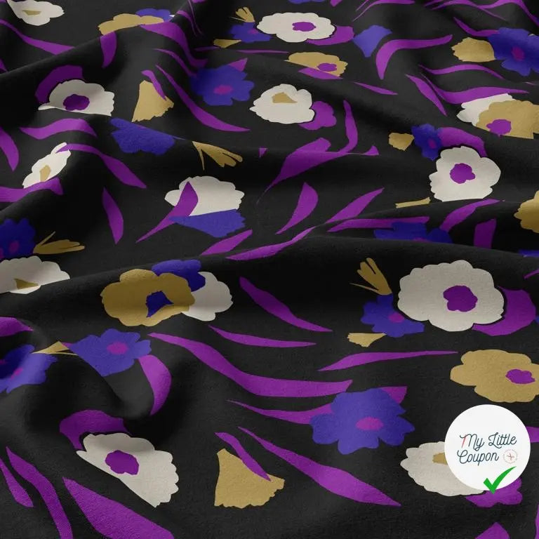 PLA 10M VISCOSE GEOIA NOIR / VIOLET 1B D2 150 - My Little Coupon