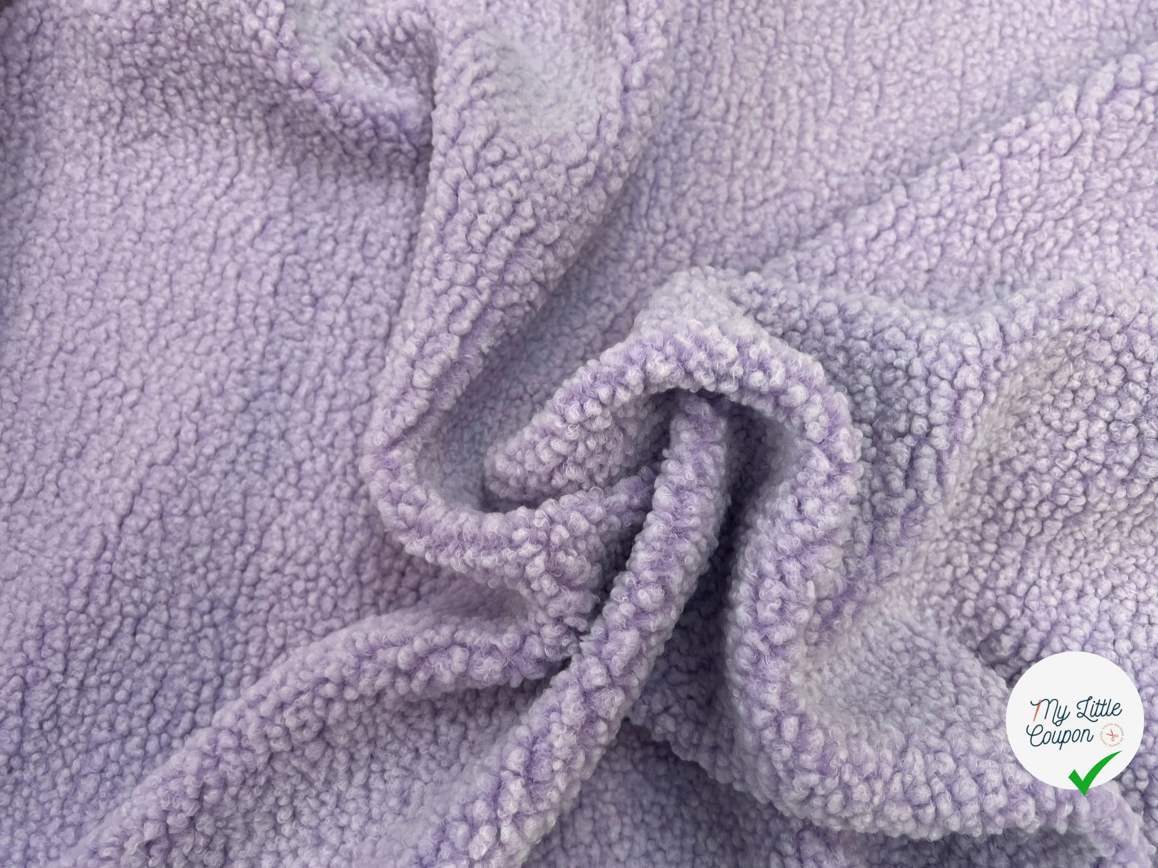 POLAIRE BOUCLETTE PURPLE/ECRU - My Little Coupon