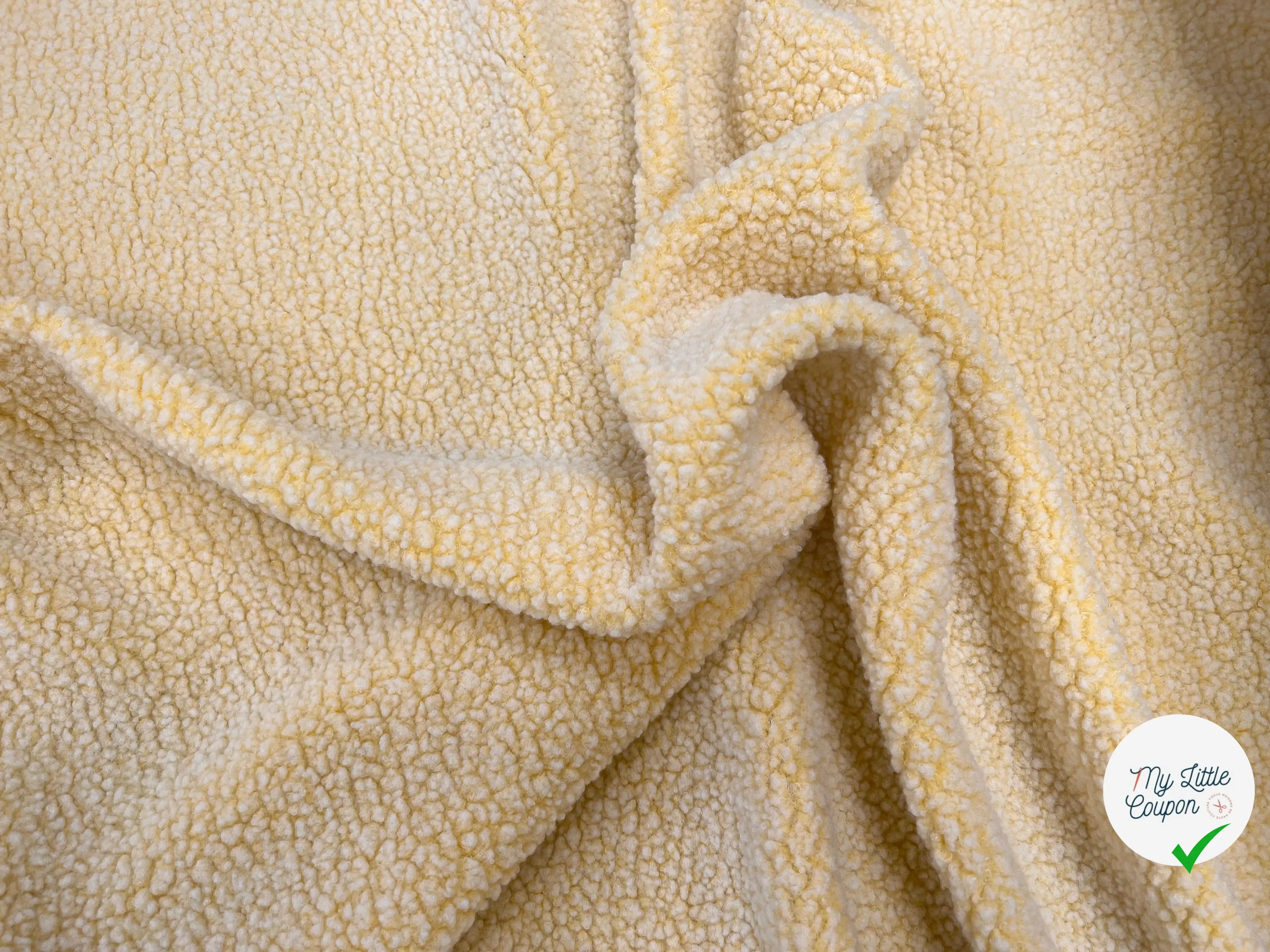 POLAIRE BOUCLETTE  YELLOW/ECRU - My Little Coupon