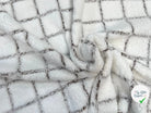 POLAIRE DOUDOU MAJEUR BLANC/OURSON CARREAUX - My Little Coupon