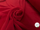 POLAIRE ROUGE VIF UNI ÉPAIS DOUBLE FACE - My Little Coupon