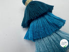 POMPON TRIPLE BLEU 7CM - My Little Coupon - tissu - coudre