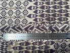 PONGÉ DE SOIE FOND BLANC MOTIFS ABSTRAIT VIOLET - My Little Coupon