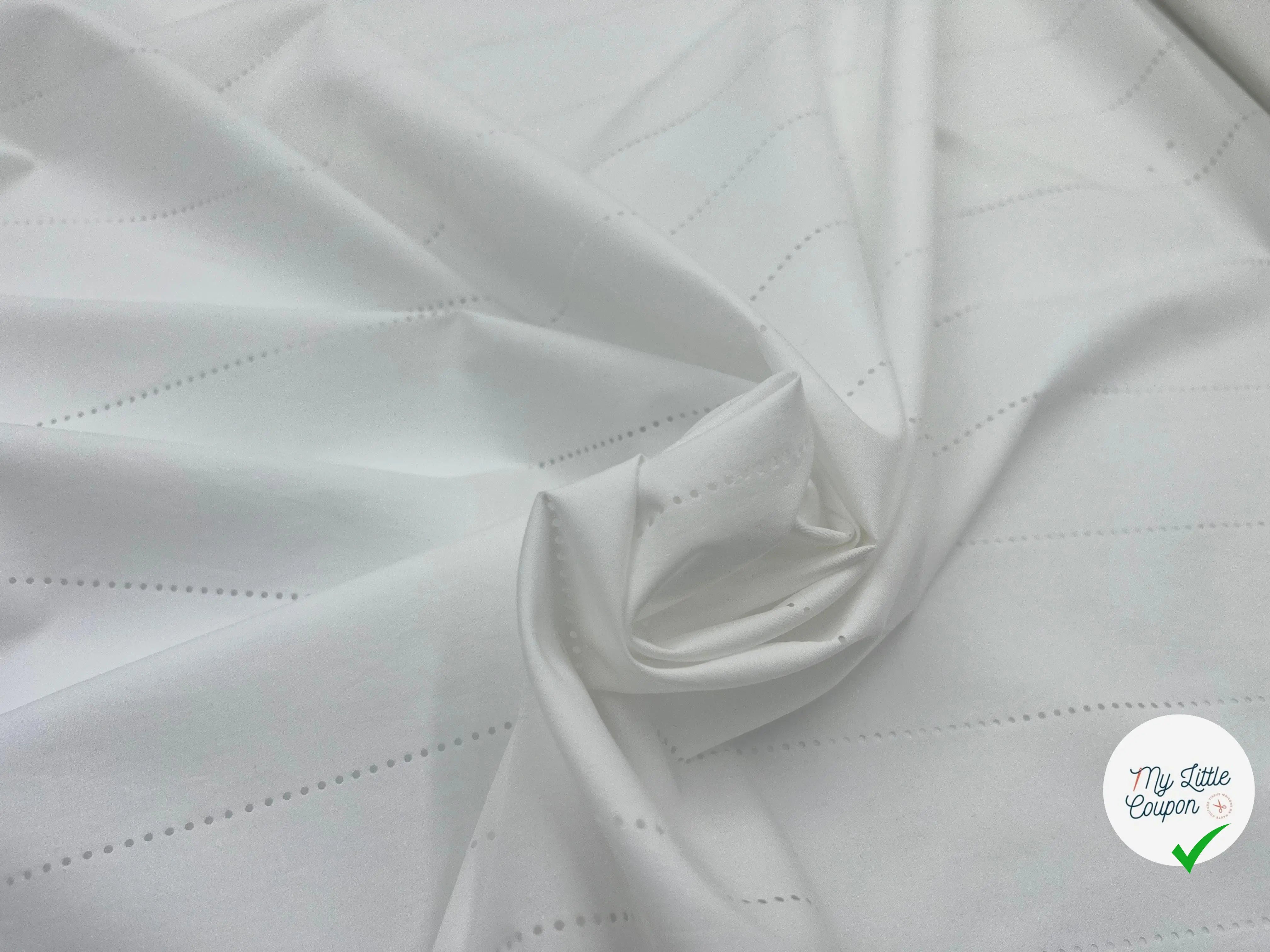 POPELINE BLANC QUALITÉ PRESTIGE JAPON - My Little Coupon - tissu - coudre
