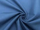POPELINE BLEU INDIGO CONTRECOLLÉ POPELINE BLANCHE - My Little Coupon - tissu - coudre