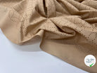 POPELINE BRODÉE DE ROSACE FOND SABLE - My Little Coupon - tissu - coudre