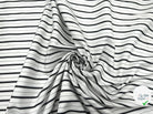 TISSU CHEMISE TISSÉ TEINT BLACK WHITE RAYURES SERTIES - My Little Coupon - tissu - coudre