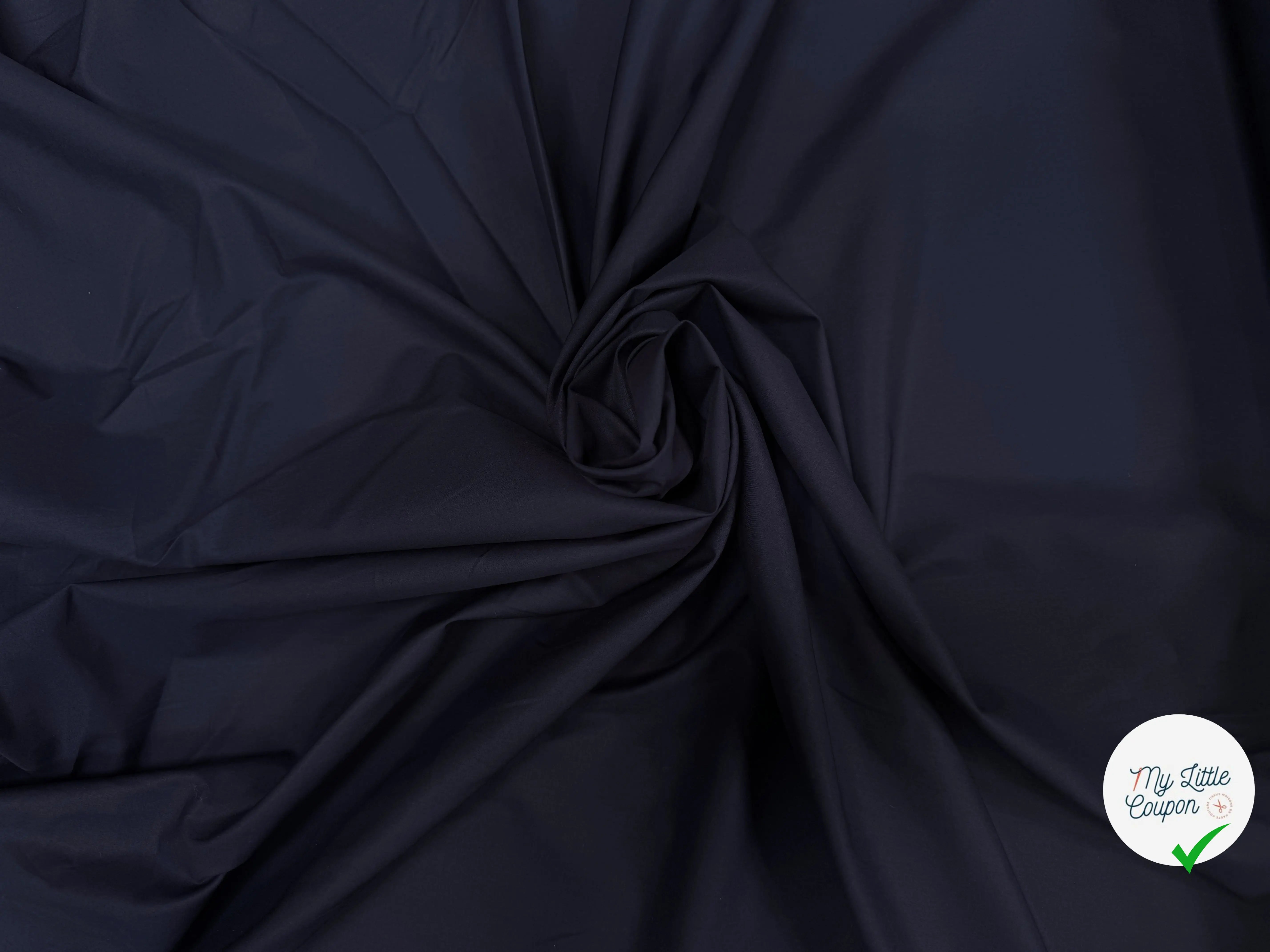 POPELINE CHIC COTON BLEU - My Little Coupon