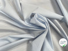POPELINE COTON  BLANCHE FINES RAYURES BLEUX - My Little Coupon