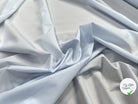 POPELINE COTON  BLANCHE FINES RAYURES BLEUX - My Little Coupon